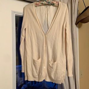 Cashmere/silk Garnet Hill cardigan